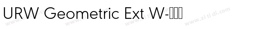 URW Geometric Ext W字体转换